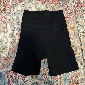 Abercrombie and fitch ribbed biker shorts black XS